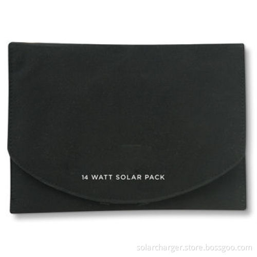 Portable solar charger, 14W, charge any USB digital devices or batteries directly